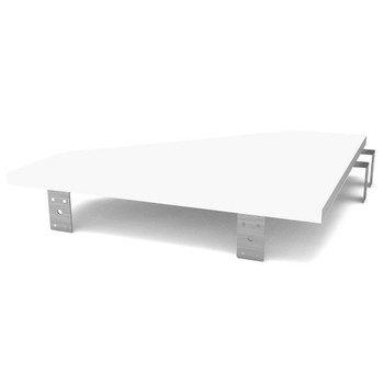 Glorious Modular Side Rack Adapter White (Each) (AMS-MOD-SIDE-RACK-ADP-WHT)