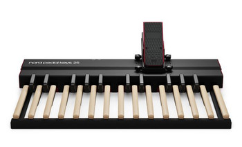Nord Pedal Keys 25 MIDI Pedal Board with 25 Responsive Pedal Keys for Organ Performance and MIDI Control (AMS-PK25)