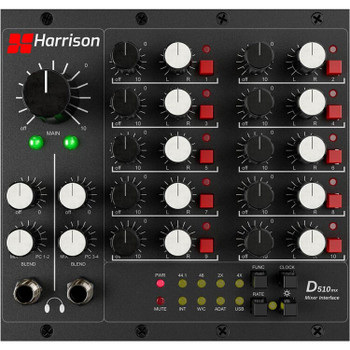 Harrison Audio 723731X1 D510 Mixer 10x2 Analog Summing Mixer for D510r 500-Series Rack
