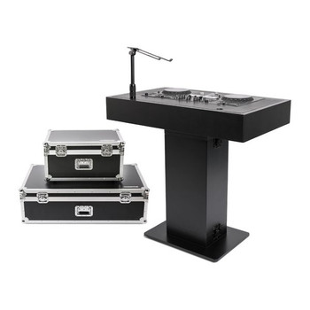 Magma MGA50000 Groove Terminal DJ Podium (Black) – Modular Professional DJ Booth System