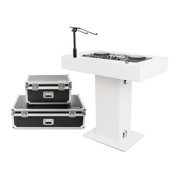 Magma MGA51000 Groove Terminal DJ Podium (White) – Professional Modular DJ Booth System