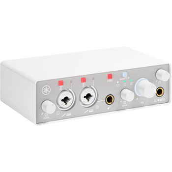 Yamaha USB-C Audio Interface in White with D-PRE preamps and 24-bit/192kHz audio, designed for recording, music production, and streaming, (UR22MK3 W)
