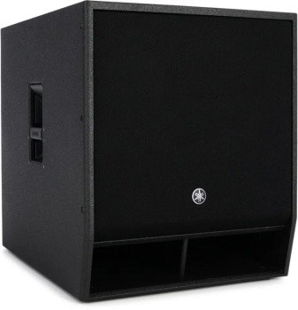 Yamaha 1600W 18-inch Powered Subwoofer with Dante, designed for deep bass response and high-output performance in professional live sound applications, (DXS18XLF-D)