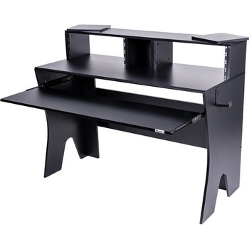 Headliner, HL24000, Sunset Production Desk Studio Workstation for Music Production, DJ Setups, and Content Creation with Spacious Multi-Tier Design