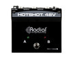 Radial Engineering Phantom Power Supply with Footswitch for toggling condenser mic between two outputs, designed for seamless mic switching, (R800 1505)