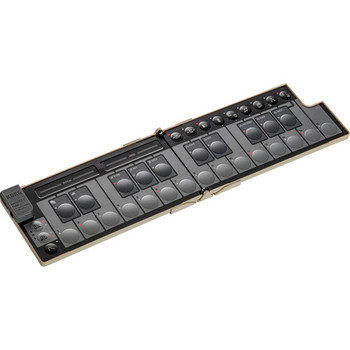 Korg nanoKEY Fold Slimline Foldable MIDI Keyboard Controller (Beige)