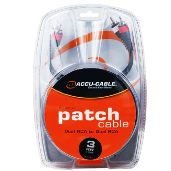 ADJ RC-3 3' DUAL RCA CABLE