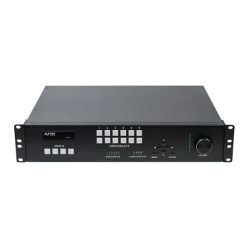 AMX NMX-PRS-N7142-23 SVSI Networked AV Presentation Switcher, Features 4K60 Inputs, Dual HDMI Outputs, Built-In DSP, 60W Amplifier, Audio and Mic Support, Includes N2312 Encoder and N2322 Decoder Cards, (FGN7142-23)