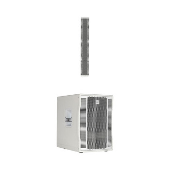 RCF 13000758 EVOX 12 White 1400W Portable Column PA System (EVOX-12-SYSTEM-W)