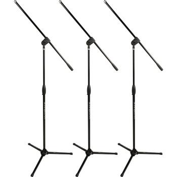 Ultimate Support 17951 MC-40B Pro 3-Pack Microphone Stand Bundle (MC-40B PRO 3-Pack)