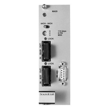 Soundcraft ViO/D21 Singlemode Optical MADI Interface Card for Vi Series Digital Mixing Systems with Long-Distance Optical Audio Networking and Professional System Expansion Applications (RS2563SP)