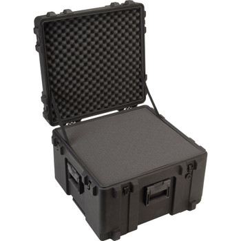 SKB 3R Series 24" x 23" x 17" Mil-Standard Case with Wheels and Cubed Foam (3R2423-17B-CW)