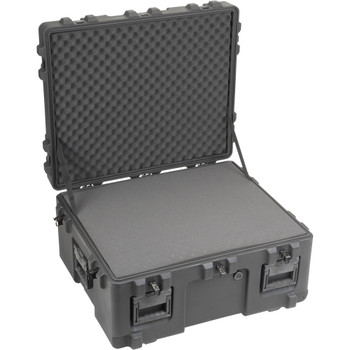 SKB 3R Series 30" x 25" x 15" Mil-Standard Case with Wheels and Cubed Foam (3R3025-15B-CW)