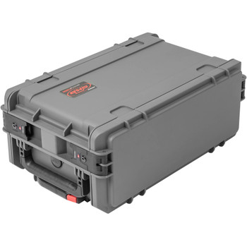 SKB 4U 11-Inch Deep Injection Molded Rack Case Dark Gray with Wheels and Handle (3i-4U11G-W)