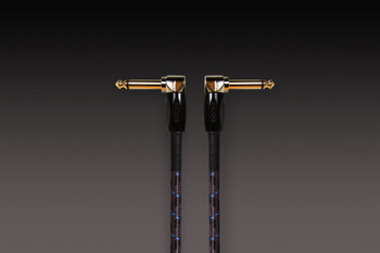 BOSS BIC-1AA 1ft / 30cm Instrument Patch Cable with Dual Right-Angle 1/4-Inch Connectors for Guitar Pedalboards and Audio Equipment (BIC-1AA)