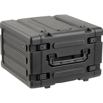 SKB 6U Shock Mount Rack Case with Wheels and Handle (3SKB-R06U20W)