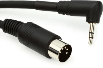 BOSS BMIDI-5-35 5ft/1.5m Type A 3.5mm TRS Male to 5-Pin DIN MIDI Male Interconnect Cable for Pedals, MIDI Foot Controllers, and Effects Switchers (BMIDI-5-35)