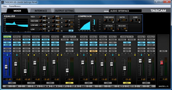 Tascam US-16X08 16-in, 8-out, USB 2.0 Audio/MIDI Interface