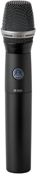 AKG, HT4500 BD8 professional wireless handheld transmitter with rugged body, stand adapter, and AA batteries, microphone head not included, (3201H00300)