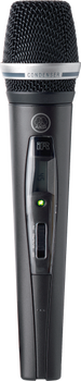 AKG, HT470 C5 BD7 50mW wireless handheld transmitter with C5 microphone element, stand adapter, AA battery, and pilot tone support, (3301X00370)