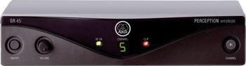 AKG, SR45 BD A receiver for Perception Wireless 45 single-channel wireless microphone systems, (3245H00010)
