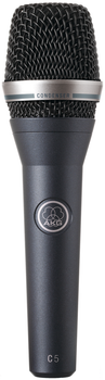 AKG, C5 professional condenser microphone for lead and backing vocals on stage with clear and focused live sound reproduction, (3138X00100)
