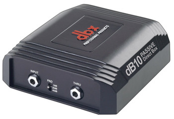 DBX DB10V Passive Direct Box for Professional Audio Signal Conversion and Isolation Applications, (DBXDB10V)