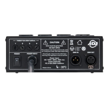 ADJ DP-DMX20L 4-Channel Dimmer / Switch Pack, Selectable Channel Operation, 6.3A Per Channel, 15A Max