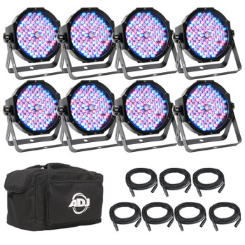 ADJ Mega Flat Pak 8 Plus LED Par Light System