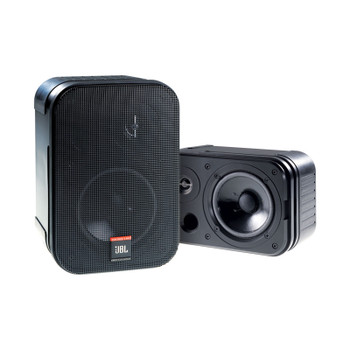 JBL Compact Two-Way Loudspeaker with 5.25" Low-Frequency Driver, 0.75" Polycarbonate Dome Tweeter, and Black Molded Enclosure (C1PRO)