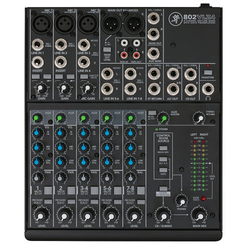 Mackie 802VLZ4 8-Channel Compact Analog Mixer with High-Headroom Low-Noise Design (2060190-00)