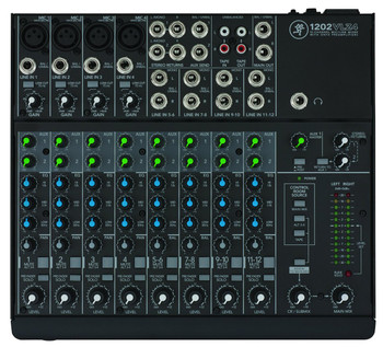 Mackie 1202VLZ4 12-Channel Compact Analog Mixer with High-Headroom Low-Noise Design (2060195-00)