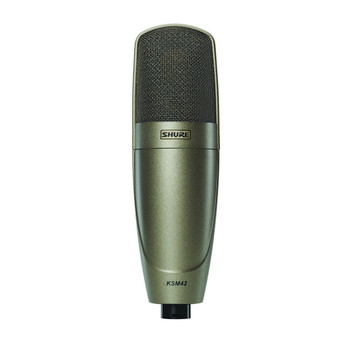 Shure KSM42/SG Large Dual-Diaphragm Side-Address Condenser Vocal Microphone, Sable Gray (KSM42/SG)