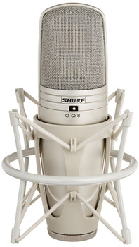 Shure KSM44A/SL Multi-Pattern Large-Diaphragm Side-Address Condenser Studio Microphone, Crystal (KSM44A/SL)