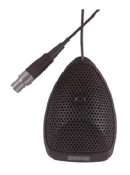 Shure MX391/C Cardioid Miniature Black Condenser Boundary Microphone with 12 ft Attached Cable and Detachable XLR Preamp (MX391/C)