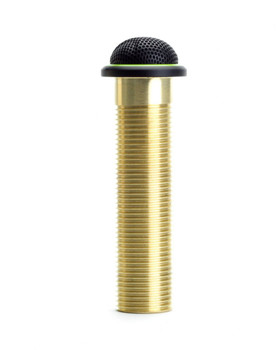 Shure MX395B/BI-LED Black Low-Profile Boundary Microphone, Bi-Directional, Removable LED, 5-Pin XLR (Female Connector Included) (MX395B/BI-LED)