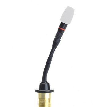 Shure MX405R/N 5" Shock-Mounted Gooseneck Microphone, No Capsule, LED Ring, Includes Surface-Mount Preamplifier (MX405R/N)