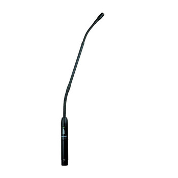 Shure MX412S/S 12" Gooseneck Condenser Microphone, Supercardioid, Attached Preamp with XLR, Shock Mount, Flange Mount, Snap-Fit Foam Windscreen, Mute Switch, LED Indicator (MX412S/S)