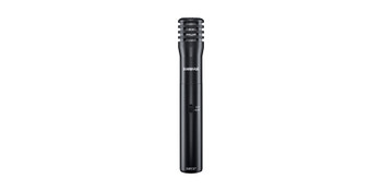 Shure Cardioid Condenser Microphone with Zipper Pouch and Microphone Clip for Professional Recording and Live Sound Applications (SM137-LC)