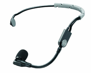 Shure Headset Cardioid Condenser Microphone with Snap-Fit Windscreen and Inline XLR Preamp for Professional Audio and Speech Applications (SM35-XLR)