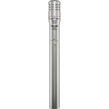 Shure Cardioid Condenser Microphone with 10dB Attenuator, 3-Position Low-Cut Filter, and Foam Windscreen for Studio Recording and Professional Audio Applications (SM81-LC)