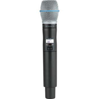 Shure Handheld Wireless Transmitter with BETA 87A® Microphone Capsule for ULX-D Digital Wireless Systems, X52 Frequency Band for Professional Vocal Performance and Stable RF Transmission (ULXD2/B87A=-X52)