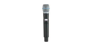 Shure Handheld Wireless Transmitter with BETA 87C® Microphone Capsule for ULX-D Digital Wireless Systems, X52 Frequency Band for Professional Vocal Performance and Stable RF Transmission (ULXD2/B87C=-X52)