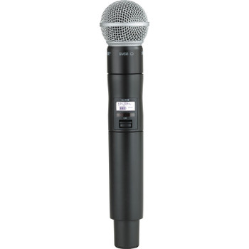 Shure Handheld Wireless Transmitter with SM58® Dynamic Microphone Capsule for ULX-D Digital Wireless Systems, X52 Frequency Band for Professional Vocal Performance and Stable RF Transmission (ULXD2/SM58=-X52)