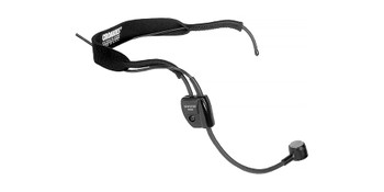 Shure Headworn Cardioid Dynamic Microphone with 4-Foot Cable and XLR Connector with Belt Clip for Speech, Fitness, and Live Performance Applications (WH20XLR)