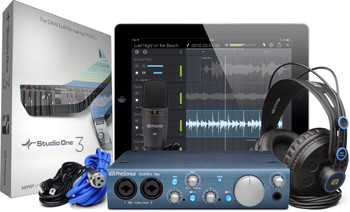 PreSonus AudioBox iTwo 2x2 USB 2.0 / iPad / MIDI Recording Interface w/2 mic inputs