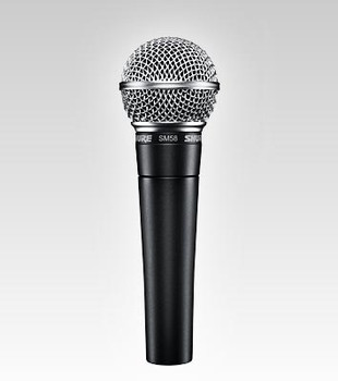 Shure Cardioid Dynamic Vocal Microphone for Live Performance and Professional Audio Applications (SM58-LC)