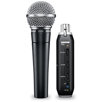Shure SM58-X2U Dynamic Mic with USB Adapter