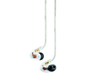 Shure Sound Isolating™ Dual Driver Earphones with Detachable Cable and Formable Wire, Clear Finish (SE425-CL)