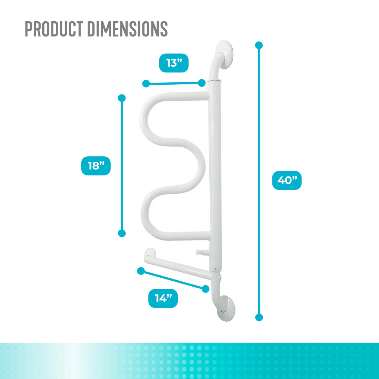 Stander Curve Security Pole and Grab Bar | ACG Medical